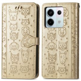 ART ANIMALS Cover portafoglio per Xiaomi Redmi Note 13 Pro 5G / Xiaomi Poco X6 5G oro