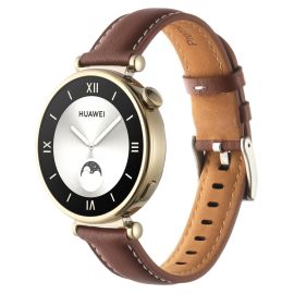 PELLE LEATHER per Huawei Watch GT 4 41mm marrone scuro
