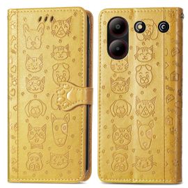 ART ANIMALS Cover portafoglio per ZTE Blade A54 gialla