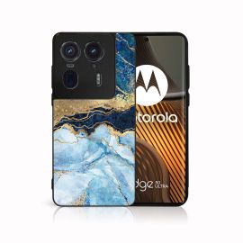MY ART Calotta protettiva per Motorola Edge 50 Ultra BLUE MARBLE (141)