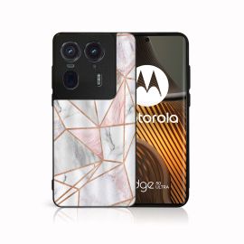 MY ART Calotta protettiva per Motorola Edge 50 Ultra PINK MARBLE (143)