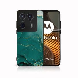 MY ART Calotta protettiva per Motorola Edge 50 Ultra GREEN MARBLE (145)