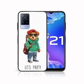 MY ART Cover in silicone Vivo Y21/Y21s/Y33s BEAR (008)