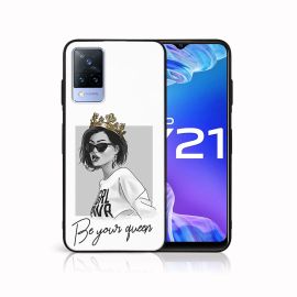MY ART Cover in silicone Vivo Y21 / Y21s / Y33s QUEEN (139)