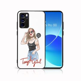 MY ART Cover in silicone Oppo Reno6 Pro 5G (Mediatek) TOUGH GIRL (131)
