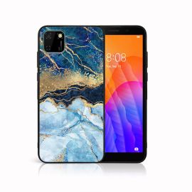 MY ART Cover in silicone Huawei Y5p BLUE MARBLE (141)