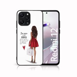 MY ART Cover protettiva per Xiaomi Redmi 12 RED DRESS (137)