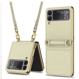 GKK CARD Cover con cinturino Samsung Galaxy Z Flip 3 5G oro