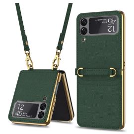 GKK CARD Kryt s remienkom Samsung Galaxy Z Flip 3 5G zelený