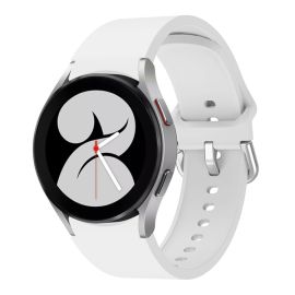 Cinturino in SILICONE Samsung Galaxy Watch 4 (40 / 44mm) 4 Classic (42 / 46mm) bianco
