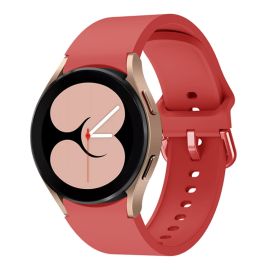 Cinturino IN SILICONE Samsung Galaxy Watch 4 (40 / 44mm) 4 Classic (42 / 46mm) rosso chiaro