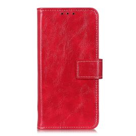 RETRO Custodia a portafoglio Oppo Reno5 5G rosso