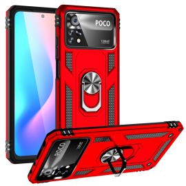 RING Cover protettiva per Xiaomi Poco X4 Pro 5G rossa