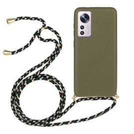 ROPE Cover con cordino Xiaomi 12 / Xiaomi 12X verde scuro