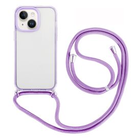 ROPE Cover trasparente con cordino Apple iPhone 14 Plus viola