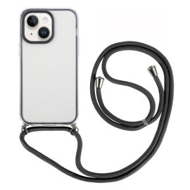 ROPE Cover trasparente con cordino Apple iPhone 14 Plus nera