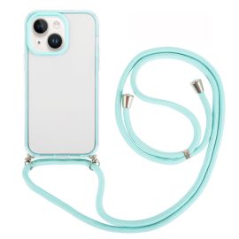 ROPE Cover trasparente con cordino Apple iPhone 14 Plus verde