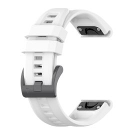 Cinturino in SILICONE per Garmin Fenix 7S / 7S Pro / 7S Solar / 7S Sapphire bianco