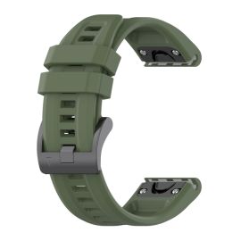 Cinturino in SILICONE per Garmin Fenix 7S / 7S Pro / 7S Solar / 7S Sapphire verde scuro