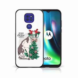 Cover MY ART con disegno natalizio Motorola Moto G9 Play / E7 Plus BUON CHRISTMAS (074)