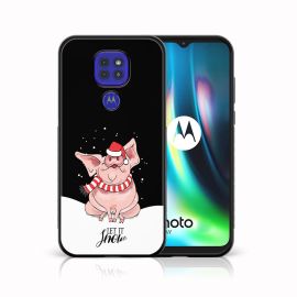 Cover MY ART con disegno natalizio Motorola Moto G9 Play / E7 Plus LET IT SNOW (075)