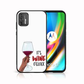 MY ART Cover in silicone Motorola Moto G9 Plus WINE (007)
