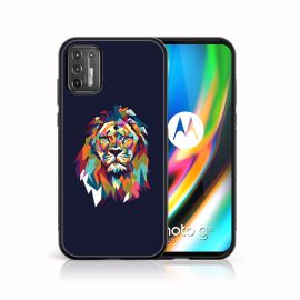 MY ART Cover in silicone Motorola Moto G9 Plus LION (246)
