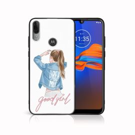 MY ART Cover in silicone Motorola Moto E6 Plus GOOD GIRL (130)