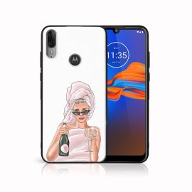 MY ART Cover in silicone Motorola Moto E6 Plus CHAMPAGNE (134)