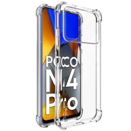 IMAK Custodia protettiva in silicone + pellicola Xiaomi Poco M4 Pro trasparente
