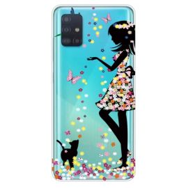 Cover in silicone ART Samsung Galaxy A31 GIRL