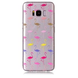 Cover ART Silicon Samsung Galaxy S8 Plus FLAMINGO