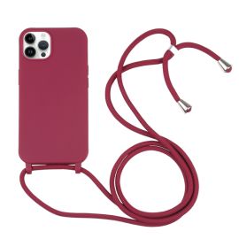 ROPE Cover con cordino Apple iPhone 14 Pro Max bordeaux