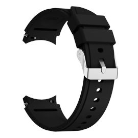 Cinturino SOFT per Samsung Galaxy Watch 4 (40 / 44mm) 4 Classic (42 / 46mm) nero