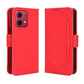 SLOT Custodia a portafoglio per Motorola Moto G84 5G rossa