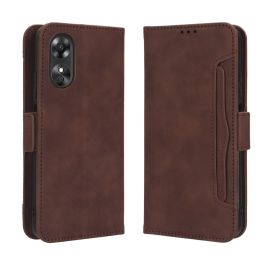 SLOT Custodia a portafoglio per Oppo A17 marrone