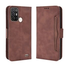 SLOT Cover portafoglio per ZTE Blade A52 marrone
