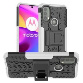 STAND Custodia Extra resistente per Motorola Moto E20 / E30 / E40 bianca