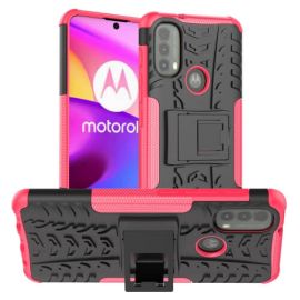 STAND Custodia Extra resistente per Motorola Moto E20 / E30 / E40 rosa