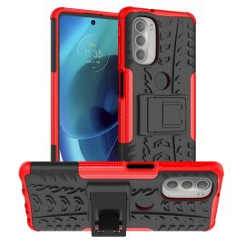 STAND Cover Extra resistente Motorola Moto G51 5G rossa