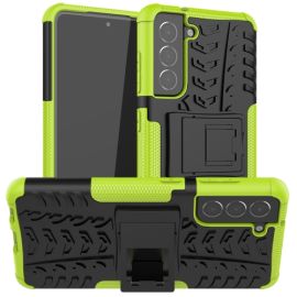 STAND Cover Extra resistente Samsung Galaxy S21 FE 5G verde