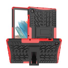 STAND Custodia Extra resistente per Samsung Galaxy Tab A8 (SM-X205 / SM-X200) rossa