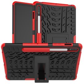 STAND Custodia Extra resistente Samsung Galaxy Tab S9 / S7 / S8 rossa