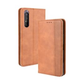 Custodia portafoglio BUSINESS Sony Xperia 5 II marrone