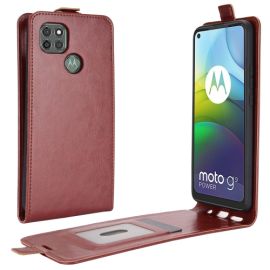 Custodia Flip Motorola Moto G9 Power marrone