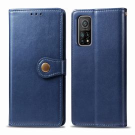 LEATHER a portafoglio con BUCKLE IN PELLE Xiaomi Mi 10T / Mi 10T Pro blu