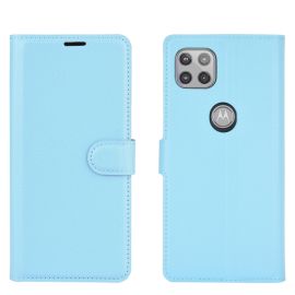 LITCHI Custodia a portafoglio Motorola Moto G 5G blu