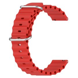 Cinturino universale in silicone OCEAN 22mm rosso
