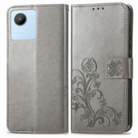 ART FLOWER S Cover portafoglio Realme C30 grigio