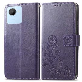 ART FLOWER S Custodia per portafoglio Realme C30 viola